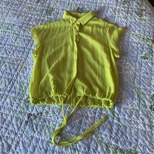 Emanuel Ungaro Lime Green Blouse